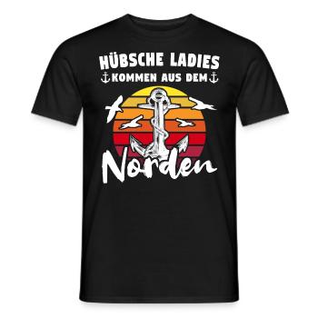 Norden Sprüche - Männer T-Shirt - Schwarz - Vorne - AI Model Male 178 light (178cm)
