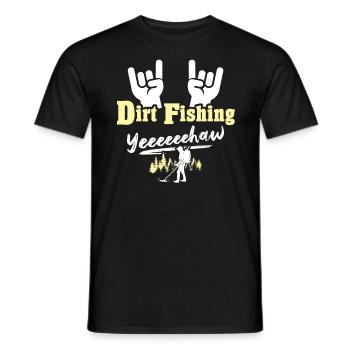 Dirt Fishing Sondeln - Männer T-Shirt - Schwarz - Vorne - AI Model Male 178 light (178cm)