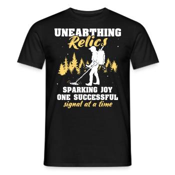 Dirt Fishing Metalldetektor Sondeln - Männer T-Shirt - Schwarz - Vorne - AI Model Male 178 light (178cm)
