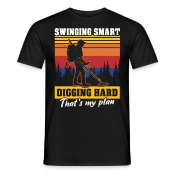 Dirt Fishing Sondelgänger - Männer T-Shirt - Schwarz - Vorne - AI Model Male 178 light (178cm)