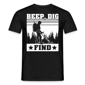 Dirt Fishing - Männer T-Shirt - Schwarz - Vorne - AI Model Male 178 light (178cm)