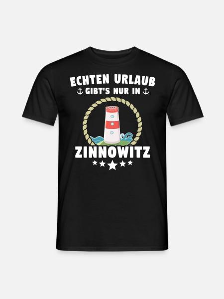 Zinnowitz Urlaub - Männer T-Shirt - Schwarz