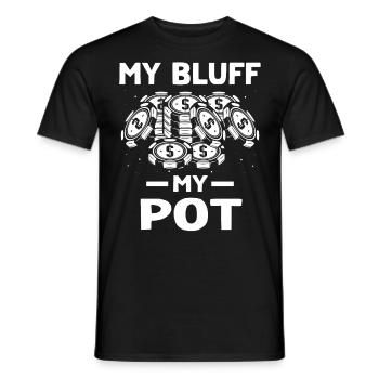 Poker Pokern - Männer T-Shirt - Schwarz - Vorne - AI Model Male 178 light (178cm)
