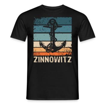 Zinnowitz Sprüche - Männer T-Shirt - Schwarz - Vorne - AI Model Male 178 light (178cm)