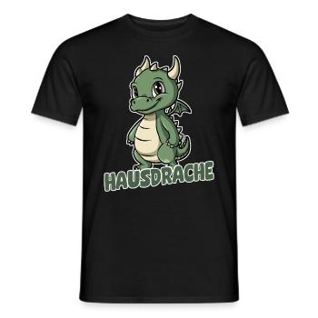 Hausdrache. Stark, Mutig und Unbesiegbar. Drache - Männer T-Shirt - Schwarz - Vorne - AI Model Male 178 light (178cm)
