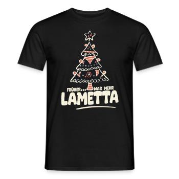 Früher war mehr Lametta - Männer T-Shirt - Schwarz - Vorne - AI Model Male 178 light (178cm)