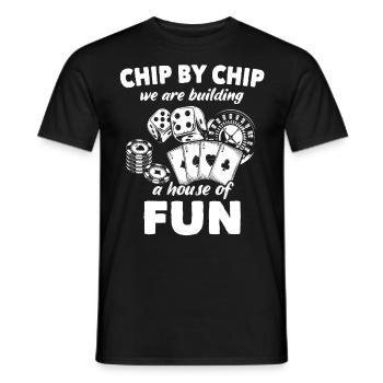 Casino - Männer T-Shirt - Schwarz - Vorne - AI Model Male 178 light (178cm)
