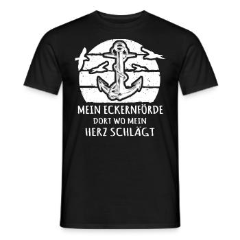 Eckernförde Sprüche Eckernförder - Männer T-Shirt - Schwarz - Vorne - AI Model Male 178 light (178cm)