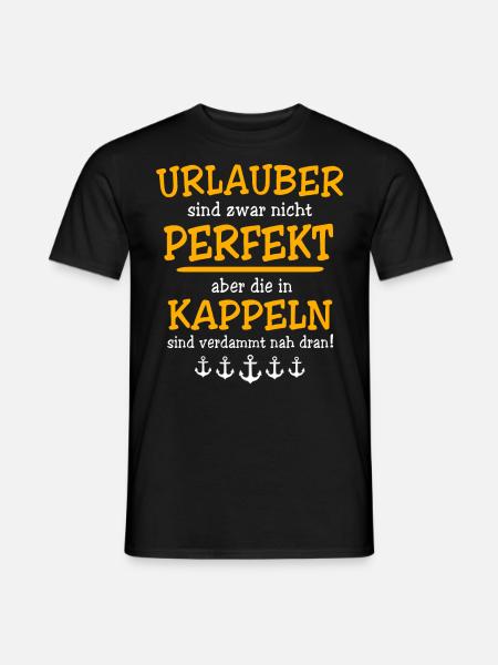Kappeln Urlaub - Männer T-Shirt - Schwarz