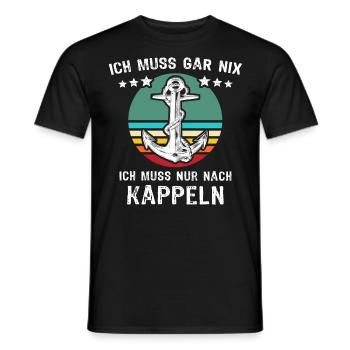 Kappeln Urlaub Sprüche - Männer T-Shirt - Schwarz - Vorne - AI Model Male 178 light (178cm)