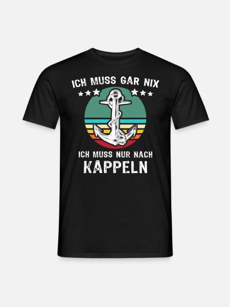Kappeln Urlaub Sprüche - Männer T-Shirt - Schwarz