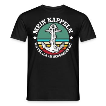 Kappeln Urlaub - Männer T-Shirt - Schwarz - Vorne - AI Model Male 178 light (178cm)