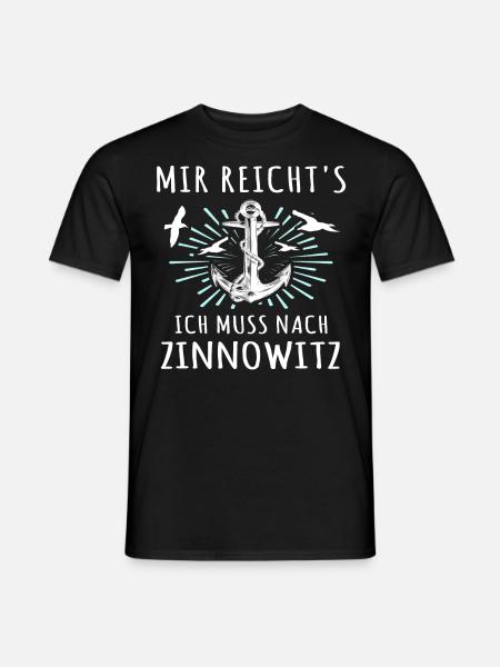 Zinnowitz Sprüche - Männer T-Shirt - Schwarz