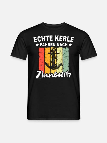 Zinnowitz Sprüche - Männer T-Shirt - Schwarz
