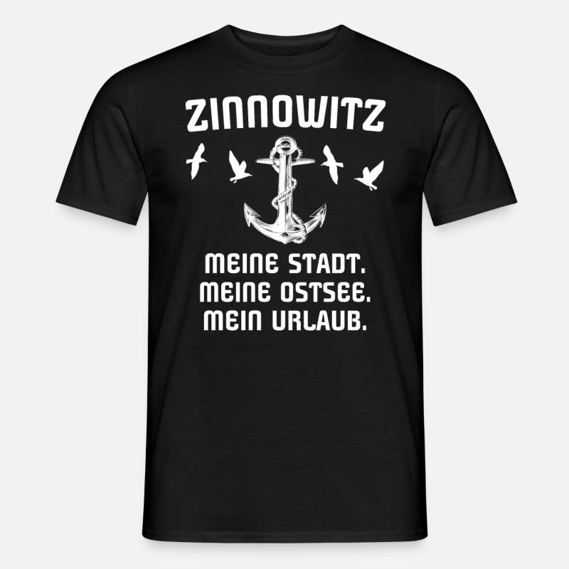 Zinnowitz - Männer T-Shirt - Schwarz