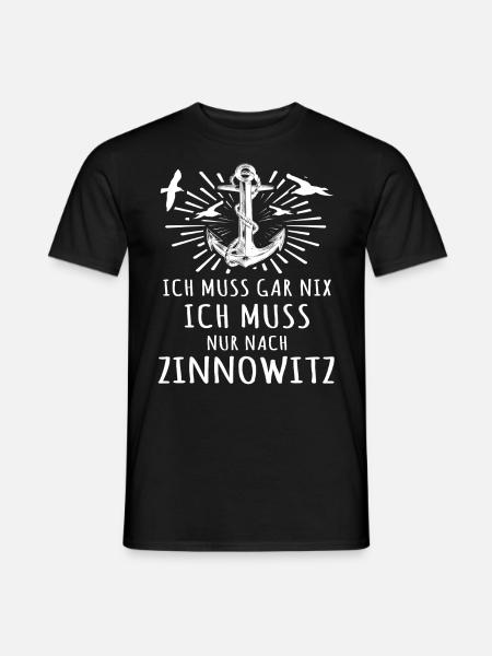 Zinnowitz - Männer T-Shirt - Schwarz