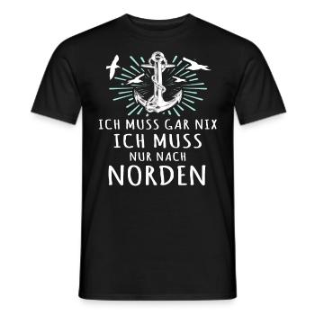 Norden Sprüche Nordener - Männer T-Shirt - Schwarz - Vorne - AI Model Male 178 light (178cm)