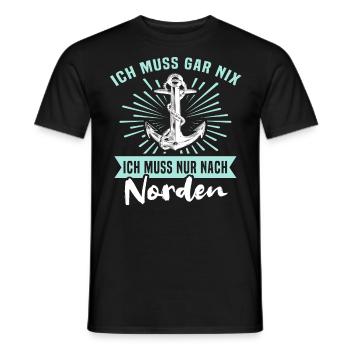 Norden - Männer T-Shirt - Schwarz - Vorne - AI Model Male 178 light (178cm)