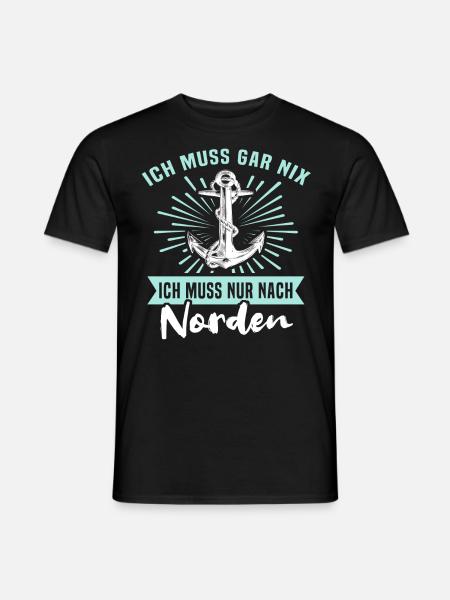 Norden - Männer T-Shirt - Schwarz