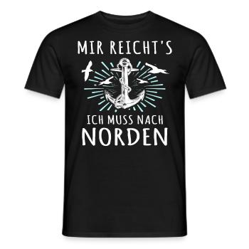 Norden Sprüche Nordener - Männer T-Shirt - Schwarz - Vorne - AI Model Male 178 light (178cm)