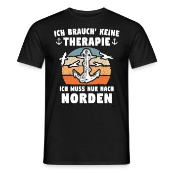 Norden Sprüche Nordener - Männer T-Shirt - Schwarz - Vorne - AI Model Male 178 light (178cm)