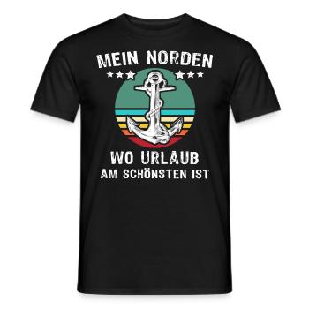 Lustige Norden Sprüche - Männer T-Shirt - Schwarz - Vorne - AI Model Male 178 light (178cm)