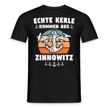 Zinnowitz Sprüche - Männer T-Shirt - Schwarz - Vorne - AI Model Male 178 light (178cm)