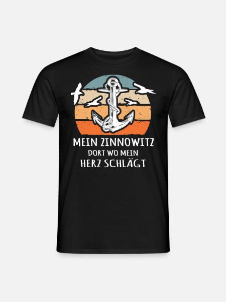 Zinnowitz - Männer T-Shirt - Schwarz
