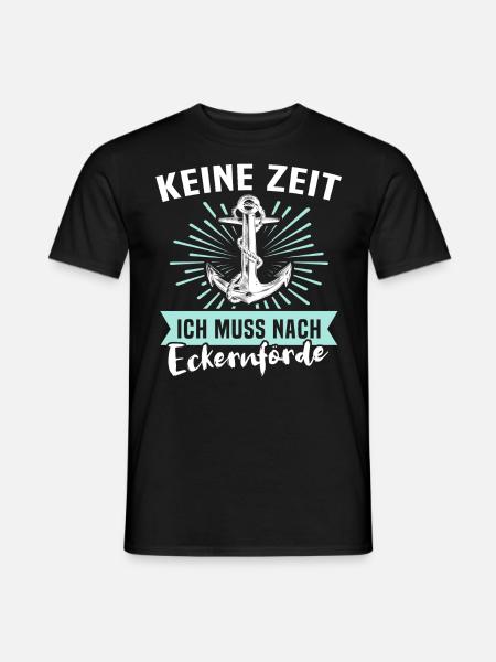 Eckernförde Eckernförder - Männer T-Shirt - Schwarz