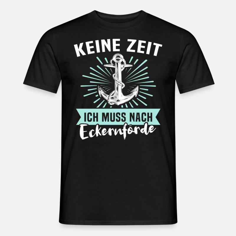 Eckernförde Eckernförder - Männer T-Shirt - Schwarz