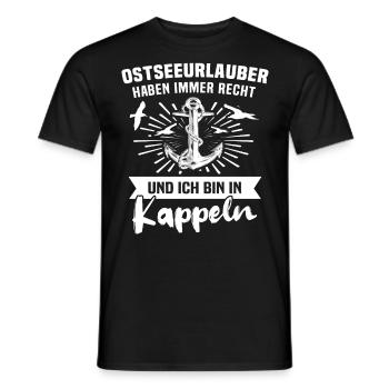 Kappeln Sprüche Kappelner - Männer T-Shirt - Schwarz - Vorne - AI Model Male 178 light (178cm)