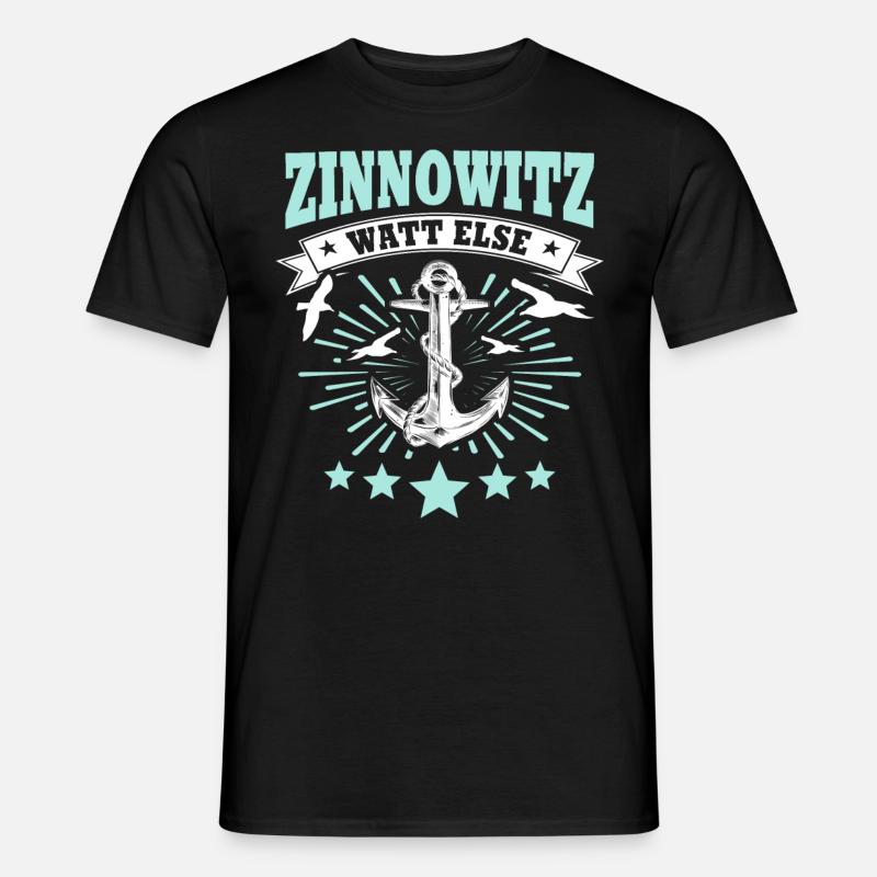 Zinnowitz Zinnowitzer - Männer T-Shirt - Schwarz