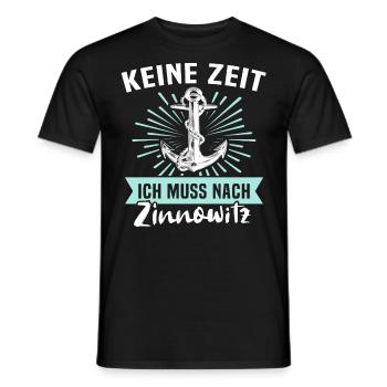 Zinnowitz Zinnowitzer - Männer T-Shirt - Schwarz - Vorne - AI Model Male 178 light (178cm)