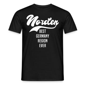 Norden - Männer T-Shirt - Schwarz - Vorne - AI Model Male 178 light (178cm)