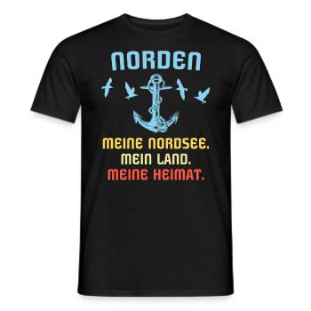 Norden - Männer T-Shirt - Schwarz - Vorne - AI Model Male 178 light (178cm)