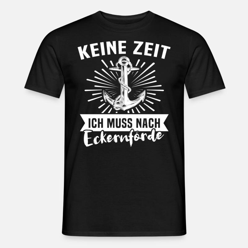 Eckernförde - Männer T-Shirt - Schwarz