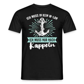 Kappeln Kappelner - Männer T-Shirt - Schwarz - Vorne - AI Model Male 178 light (178cm)