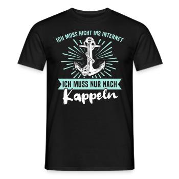 Kappeln Kappelner - Männer T-Shirt - Schwarz - Vorne - AI Model Male 178 light (178cm)