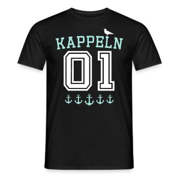 Kappeln Kappelner - Männer T-Shirt - Schwarz - Vorne - AI Model Male 178 light (178cm)