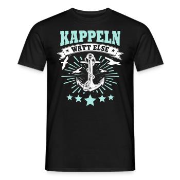 Kappeln Kappelner - Männer T-Shirt - Schwarz - Vorne - AI Model Male 178 light (178cm)
