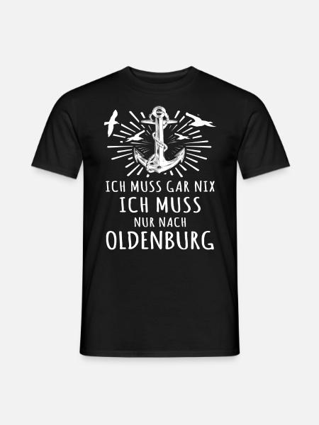 Oldenburg Oldenburger - Männer T-Shirt - Schwarz