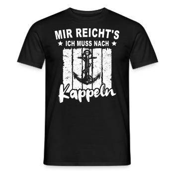 Kappeln - Männer T-Shirt - Schwarz - Vorne - AI Model Male 178 light (178cm)