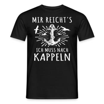 Kappeln Kappelner - Männer T-Shirt - Schwarz - Vorne - AI Model Male 178 light (178cm)