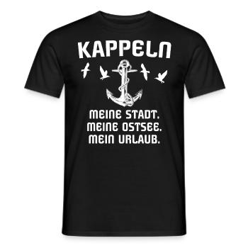 Kappeln - Männer T-Shirt - Schwarz - Vorne - AI Model Male 178 light (178cm)