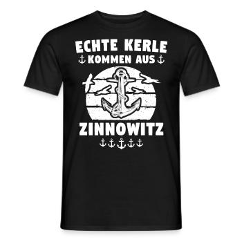 Zinnowitz - Männer T-Shirt - Schwarz - Vorne - AI Model Male 178 light (178cm)