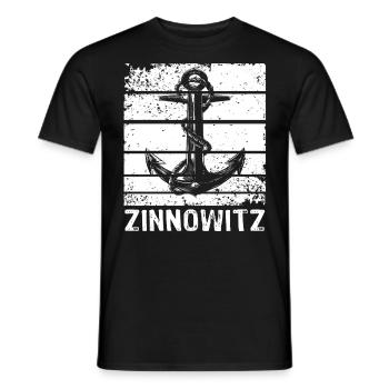 Zinnowitz - Männer T-Shirt - Schwarz - Vorne - AI Model Male 178 light (178cm)