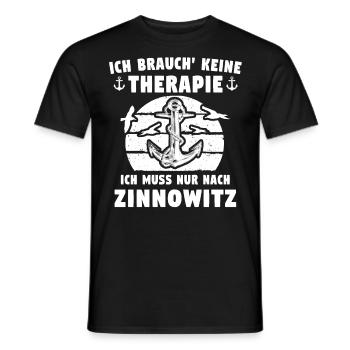 Zinnowitz Sprüche - Männer T-Shirt - Schwarz - Vorne - AI Model Male 178 light (178cm)