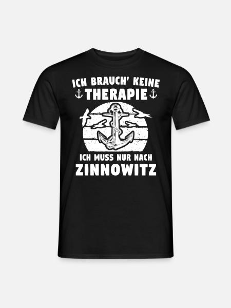 Zinnowitz Sprüche - Männer T-Shirt - Schwarz