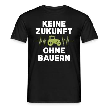 Keine Zukunft ohne Bauern Bauer Demo Landwirt - Männer T-Shirt - Schwarz - Vorne - AI Model Male 178 light (178cm)