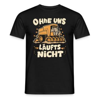 Ohne uns läuft nichts Protest Großdemo Demo Streik - Männer T-Shirt - Schwarz - Vorne - AI Model Male 178 light (178cm)